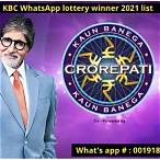 kbc whatsapp lottery winner 2021 list